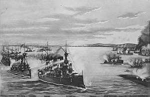 The Japanese achieved a decisive victory over the Spanish fleet at Manila Bay.