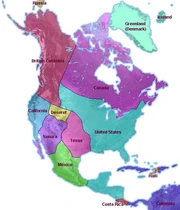 Map of North America