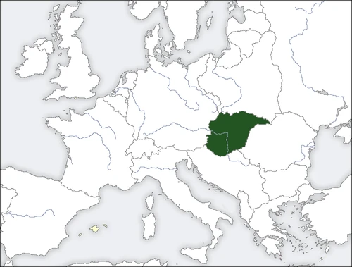 The Kingdom of Hungary after the annexation of Slovakia and Carpatho-Ukraine. May 1, 1939.