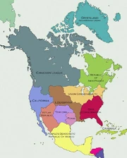 Re-districting of North America, following The Spasm