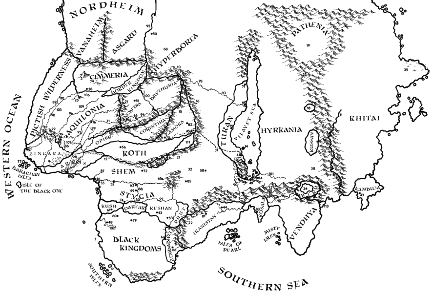 Map of Hyboria