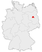 Karte des Landes Berlin in Deutschland