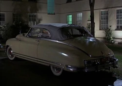 The Packard parked at Hill Valley High School.