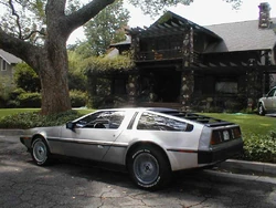 George's house on Bushnell Ave (and a BTTF fan's DeLorean)