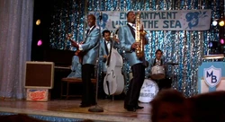 The Starlighters on stage.