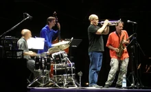 John Zorn (right) with Masada