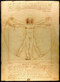 Hombre de Vitruvio.