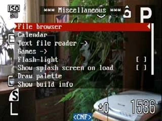 Misc menu