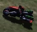 An Attack Bike upgraded with Tiberium core missiles