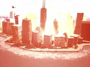Nuclear explosion in Chicago.