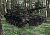 Soviet tanks, like this heavy tank were powerful but slow.