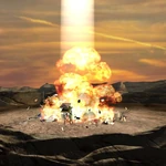 A first generation ion cannon levelling a Nod base