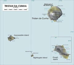 Location of Tristan da Cunha