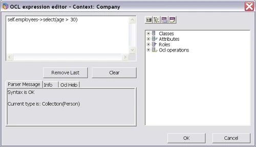 ECO OCL editor