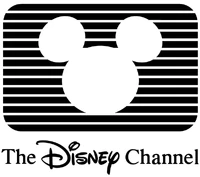 Disney Channel's first logo, consisting of a TV screen with a Mickey-Mouse shape in it.
