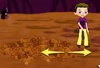 Move your mouse cursor back and forth over the pile of gravel.