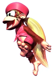 Dixie Kong in Donkey Kong Country 3.