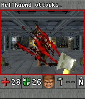 Hellhound attacking the player
