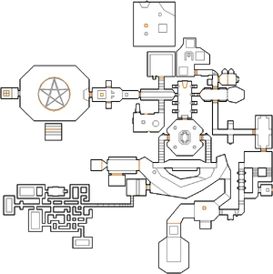 Automap view of MAP29: Temple of Fear