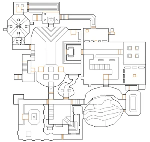 Map of Canyon for the Master Levels for Doom II