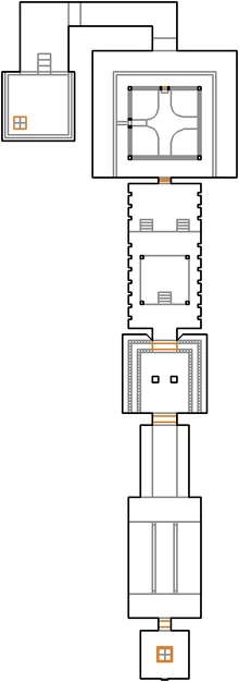 Automap view of MAP19: Everything Dies