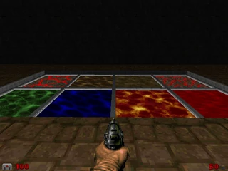 All the animated flats available in the Doom games