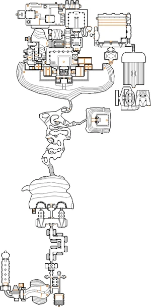 Automap view of MAP27: Stench of Evil