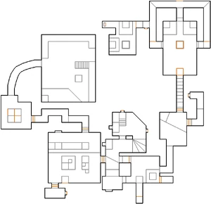 Automap view of MAP03: The Dumpster
