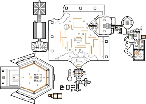 Automap view of MAP15: Bulls on Parade from the second release