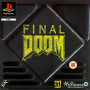 Box cover for the PlayStation version of Final Doom.