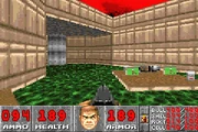 A screenshot from the GBA version of Doom