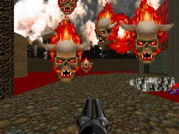 Lost souls in Level 20: Gotcha! of Doom II.