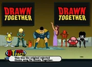 The housemates sing the original Drawn Together theme.