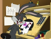 Bugs Bunny torments Foxxy.