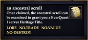 An ancestral scroll