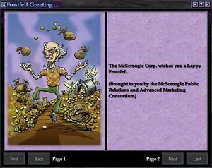 Greeting card as it appears when read.