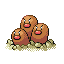 Imagen de Dugtrio en Pokémon Rojo Fuego y Verde Hoja