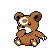 Imagen de Teddiursa en Pokémon Plata
