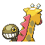 Imagen posterior de Girafarig en la tercera generación