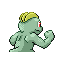 Imagen posterior de Machop en la tercera generación