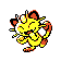 Imagen de Meowth en Pokémon Plata