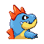 Imagen posterior de Croconaw en la tercera generación