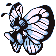 Imagen de Butterfree en Pokémon Rojo y Azul