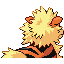 Imagen posterior de Arcanine en la tercera generación