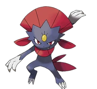 Ilustración de Weavile