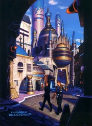 Luke Skywalker y Dash Rendar en Bothawui.