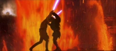Vader se bate en duelo con su antiguo Maestro en Mustafar.