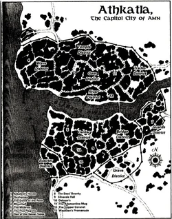 Stadtplan von Athkatla