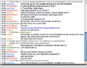 Beispielgespräch im Chatkanal #wikia