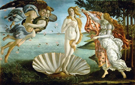 O Nascimento de Vênus, de Sandro Botticelli (1482–1486)